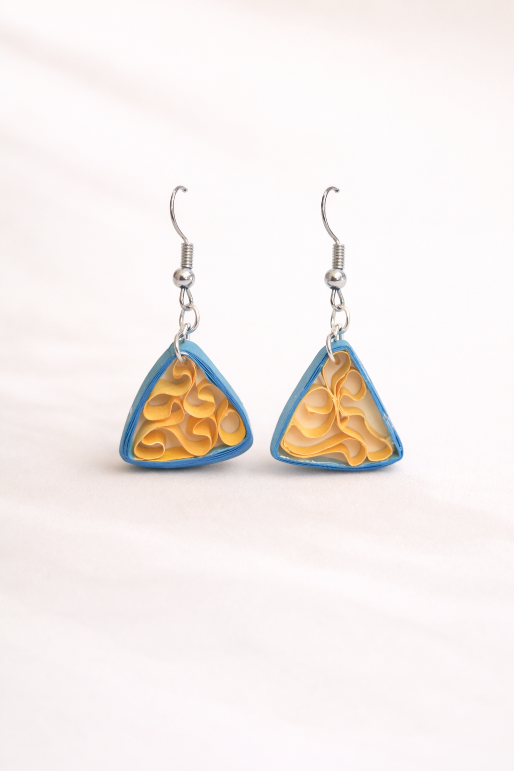 Tri-Edge Quilling Earrings