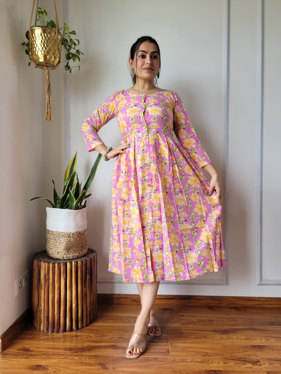 πβ¨ New Exclusive Launch β Bagru Hand-Printed One-Piece Dress β¨π