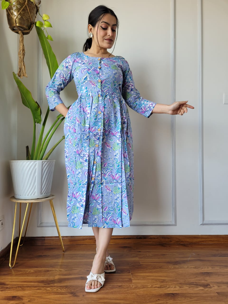 πβ¨ New Exclusive Launch β Bagru Hand-Printed One-Piece Dress β¨π