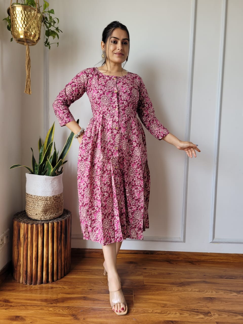πβ¨ New Exclusive Launch β Bagru Hand-Printed One-Piece Dress β¨π
