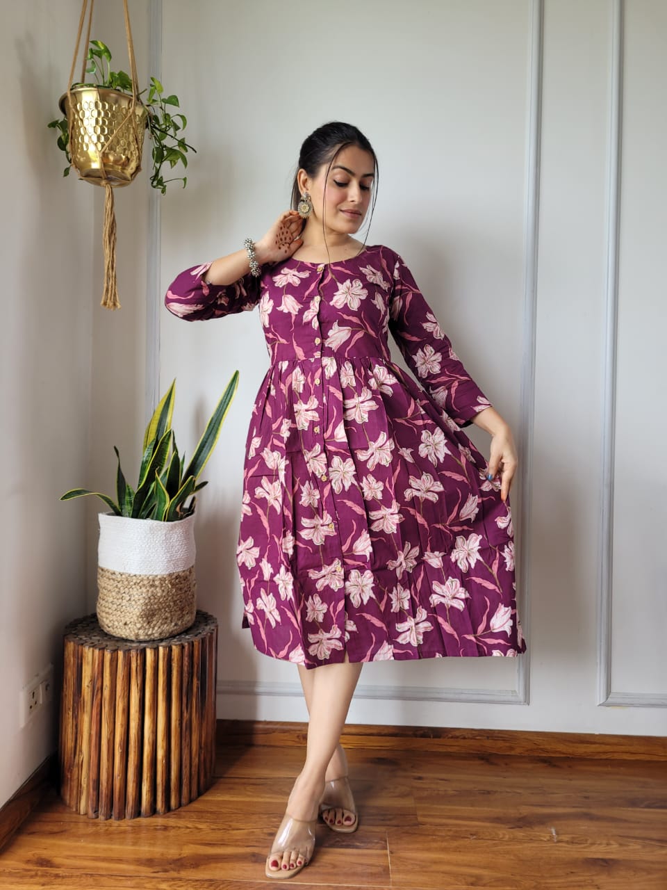 πβ¨ New Exclusive Launch β Bagru Hand-Printed One-Piece Dress β¨π
