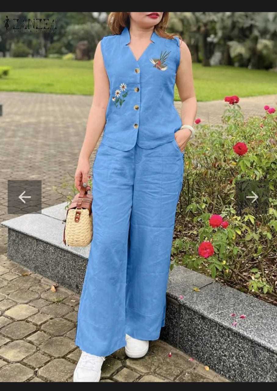 Premium Cotton Slub Coord-Set with Aari Work β Trending & Chic