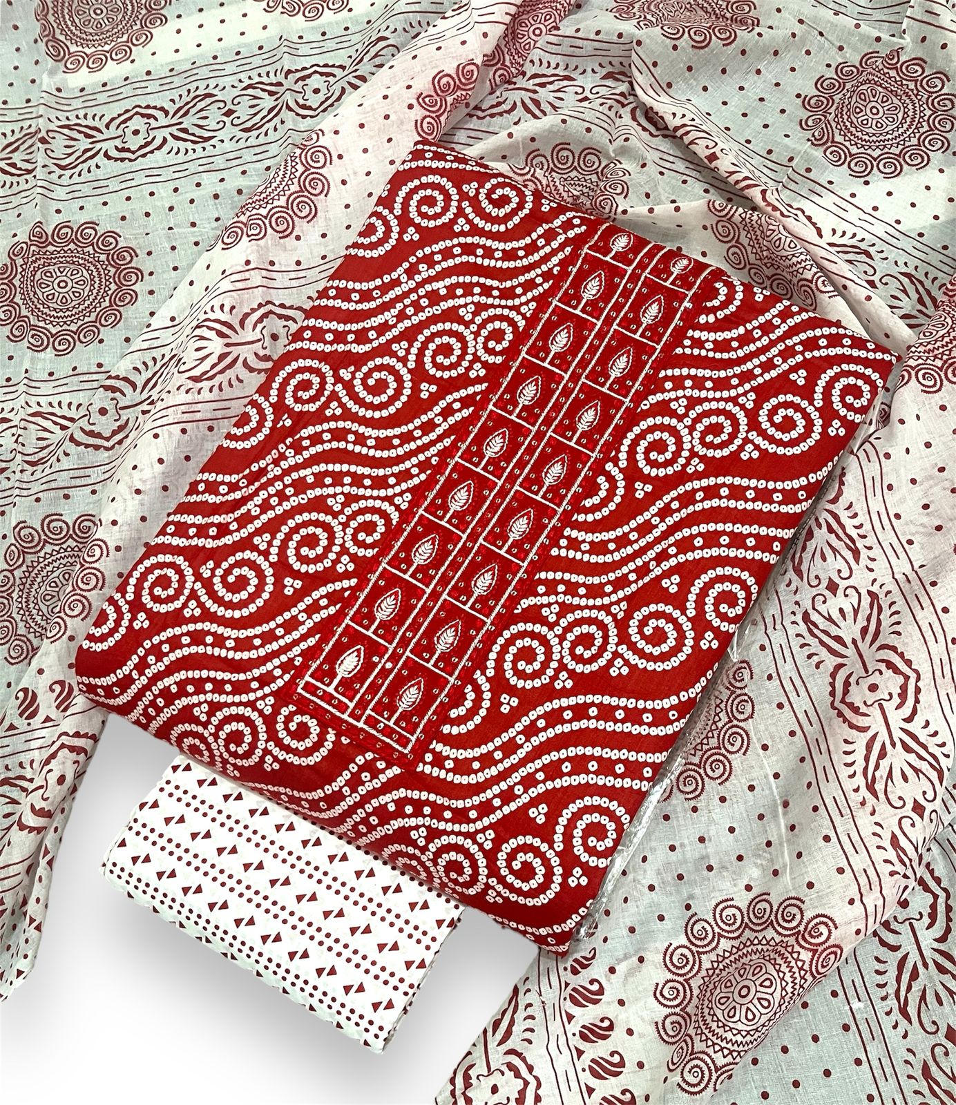 π Newly Launched β Cotton Dress Material with Elegant Neck Work - 2 β¨