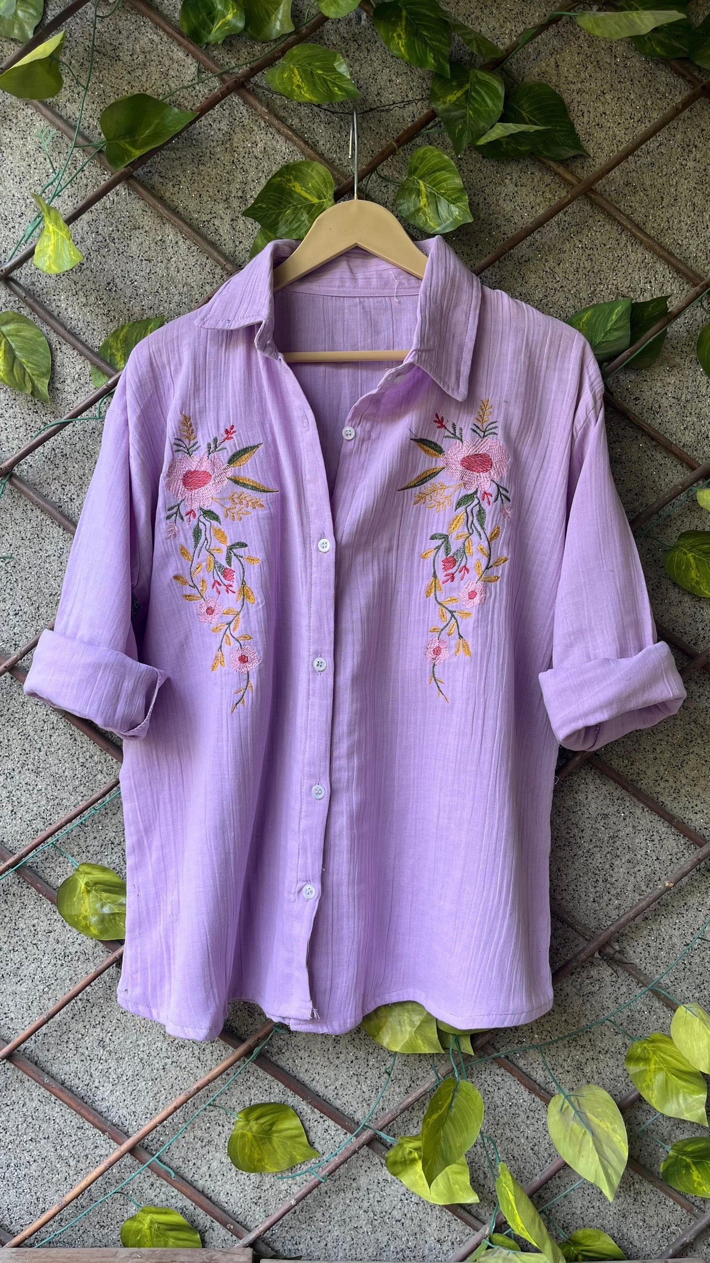 πΈ Breezy Floral Mulmul Cotton Shirts β Soft, Stylish & Free Size πΏ