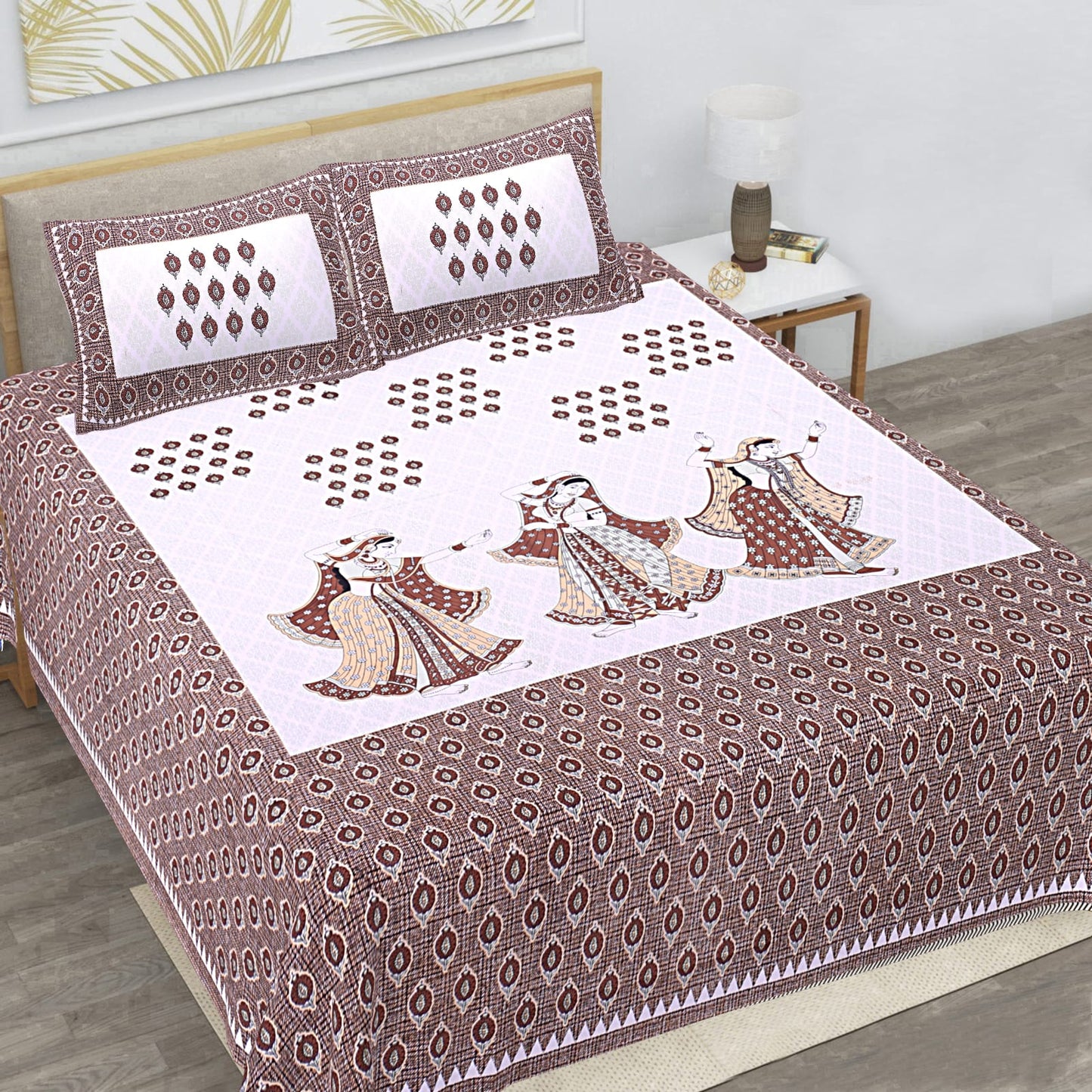 ποΈ Premium 93Γ108 Texture King Size Bedsheet Set β Soft & Stylish