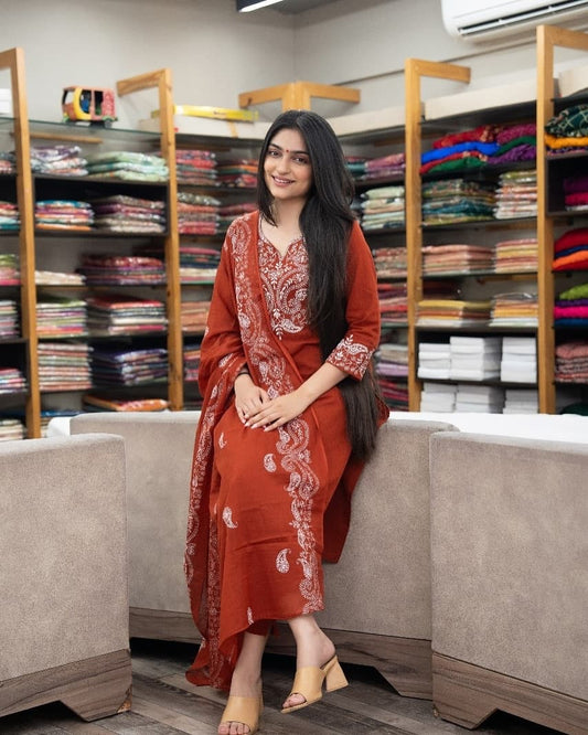 Magic Ethnic Heavy Cotton Suit Set