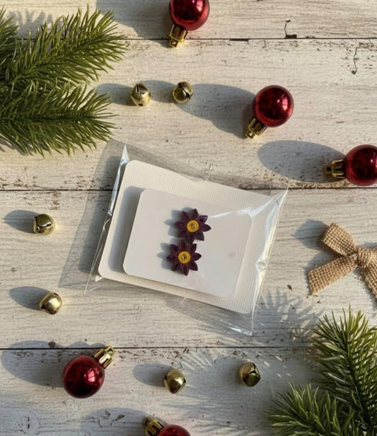 Plum Flower Mini Studs