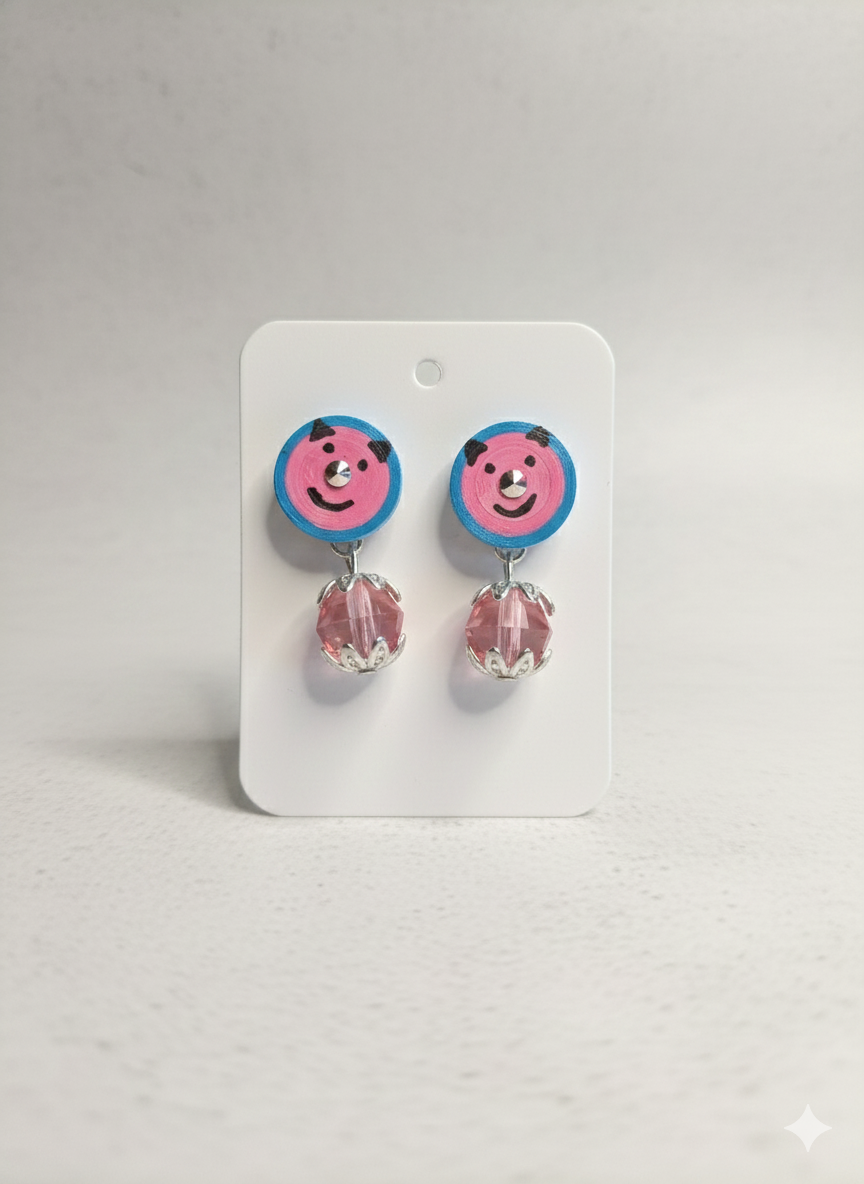 Smiley Pop Quilling Earrings