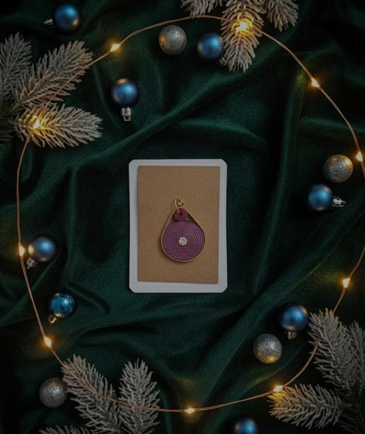 Purple Teardrop Pendant