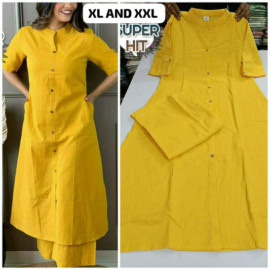 Elegant Office Kurti Pant Set – Embroidered & Pintex Detailing