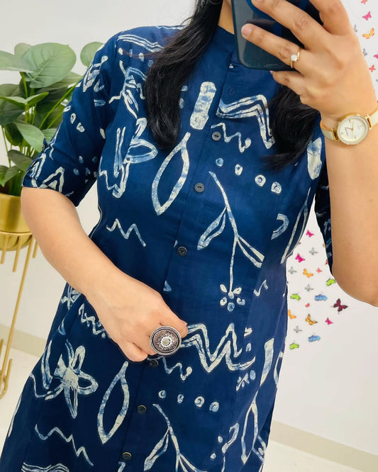 🌸✨ NEW LAUNCH – Premium Floral Cotton Kurti Pant Set ✨🌸