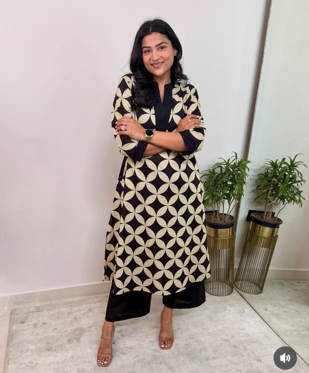 💜✨ NEW LAUNCH – Elegant Floral Cotton Kurta Pant Set ✨💜