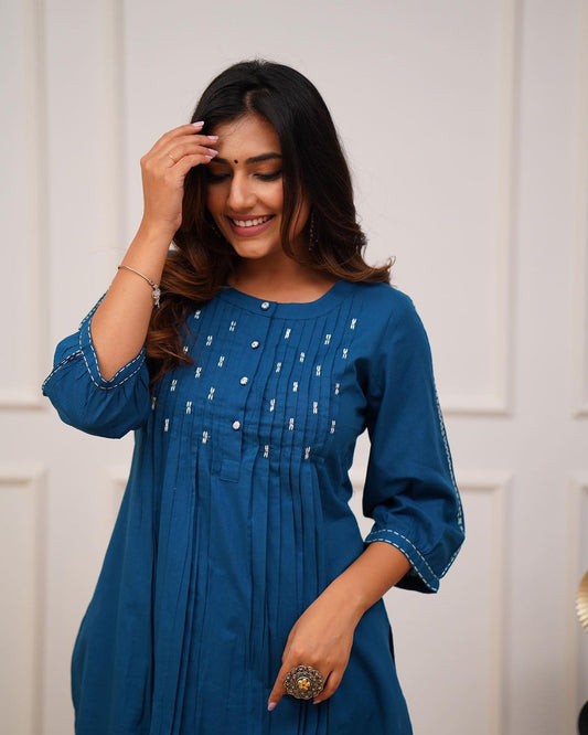 🌟 New Arrival: Elegant Office Wear Kurti Pant Set 🌟