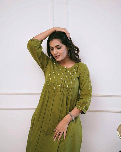 🌟 New Arrival: Elegant Office Wear Kurti Pant Set 🌟