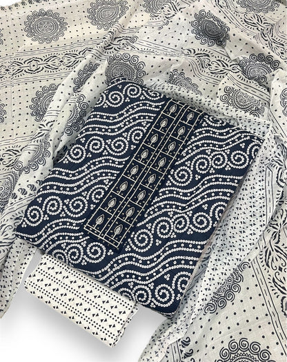 🆕 Newly Launched – Cotton Dress Material with Elegant Neck Work - 2 ✨