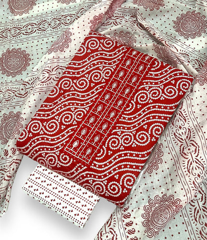 🆕 Newly Launched – Cotton Dress Material with Elegant Neck Work - 2 ✨