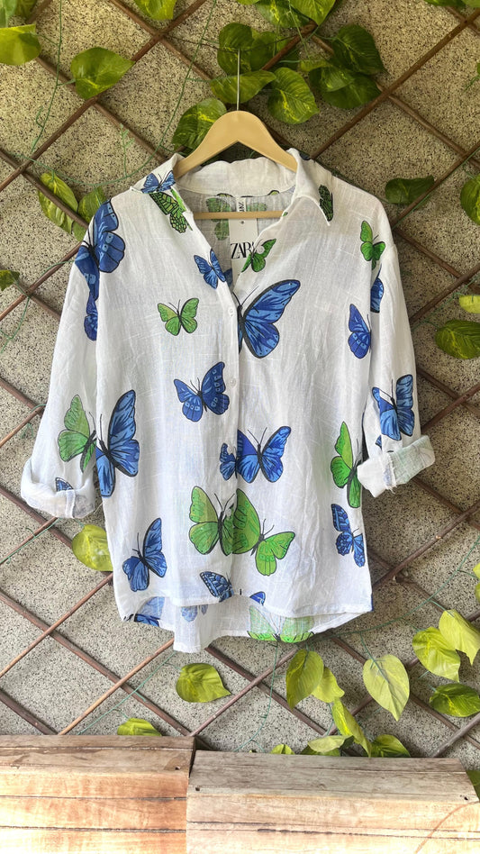 Flutter & Fly Butterfly Cotton Shirt
