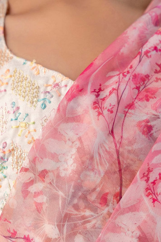 Blush Bloom – Ready-to-Wear Sharara Saree Set for Girls