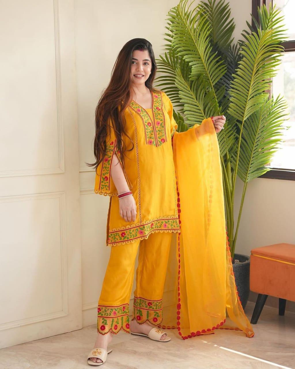 🌸 Handcrafted Elegance: Heavy Rayon Salab Ethnic Set with Dupatta 🌹🌹