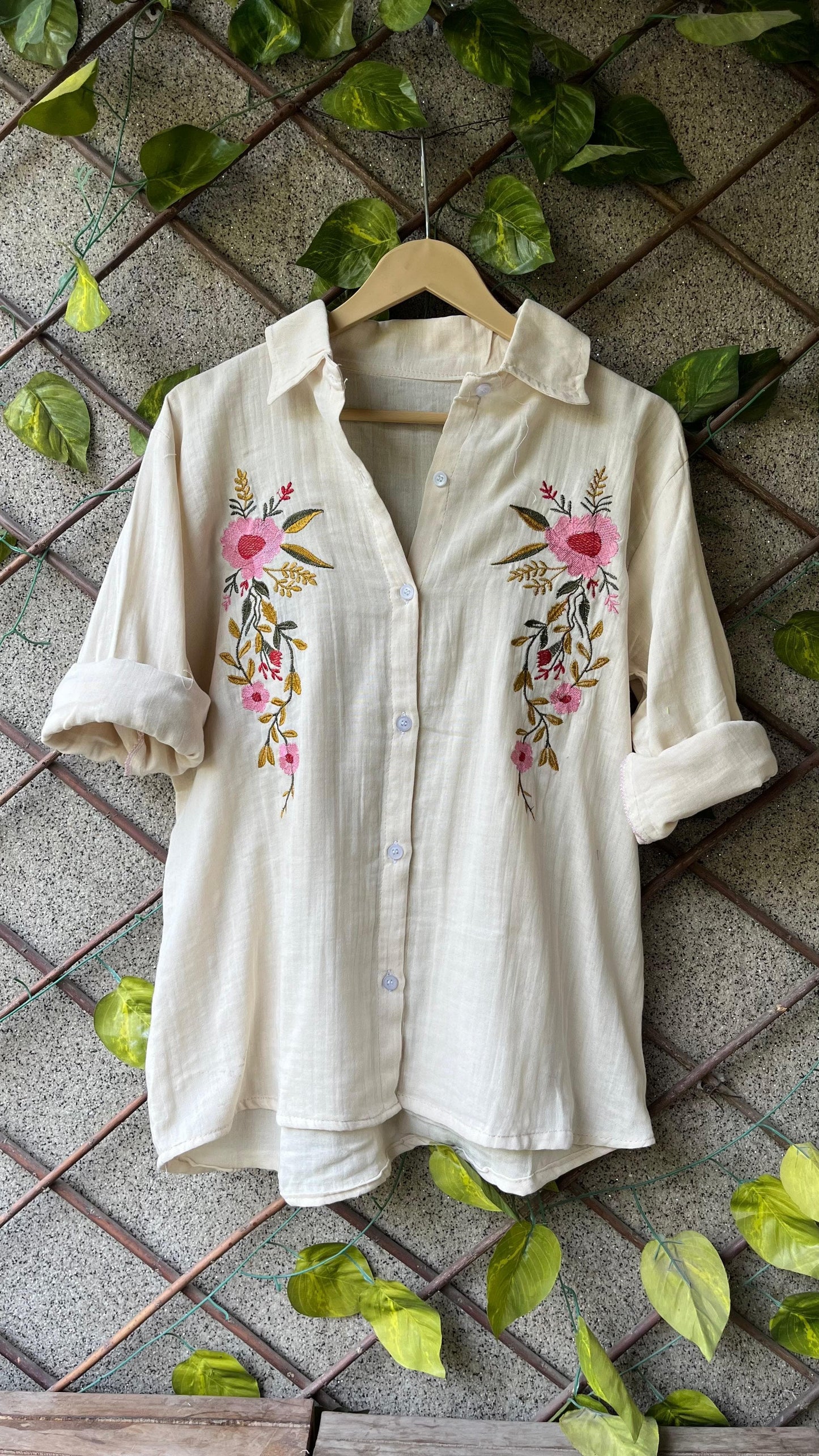 🌸 Breezy Floral Mulmul Cotton Shirts – Soft, Stylish & Free Size 🌿