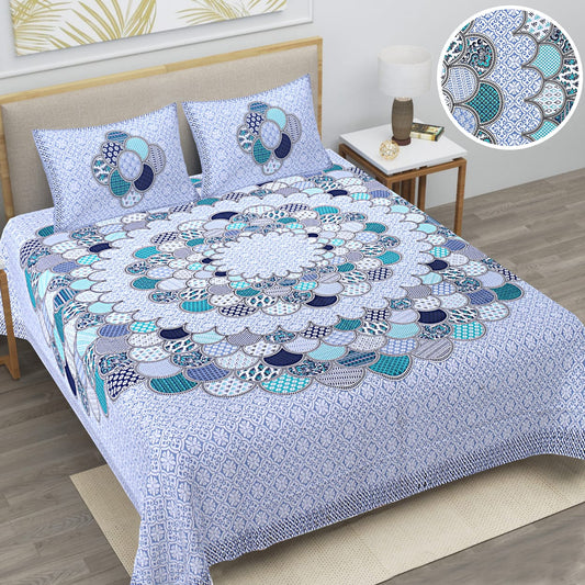 🛏️ Premium 93×108 Texture King Size Bedsheet Set – Soft & Stylish
