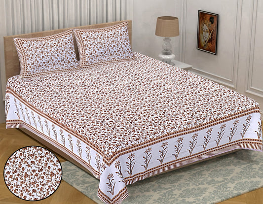 🛏️ Premium 93×108 Texture King Size Bedsheet Set – Soft & Stylish