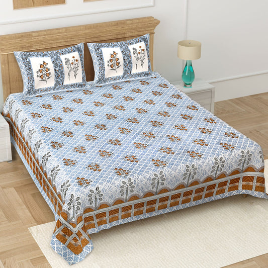 🛏️ Premium 93×108 Texture King Size Bedsheet Set – Soft & Stylish