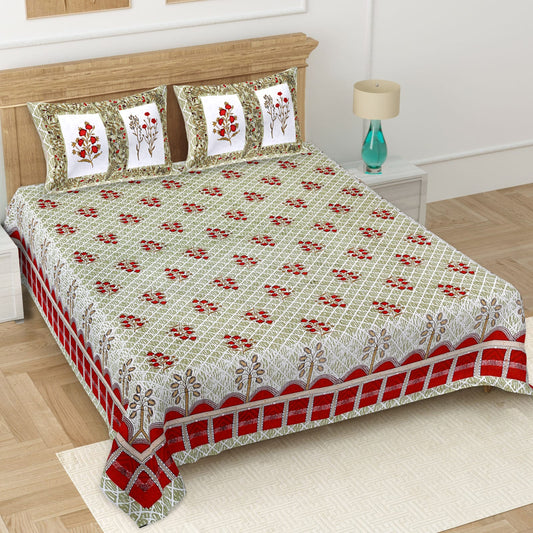 🛏️ Premium 93×108 Texture King Size Bedsheet Set – Soft & Stylish