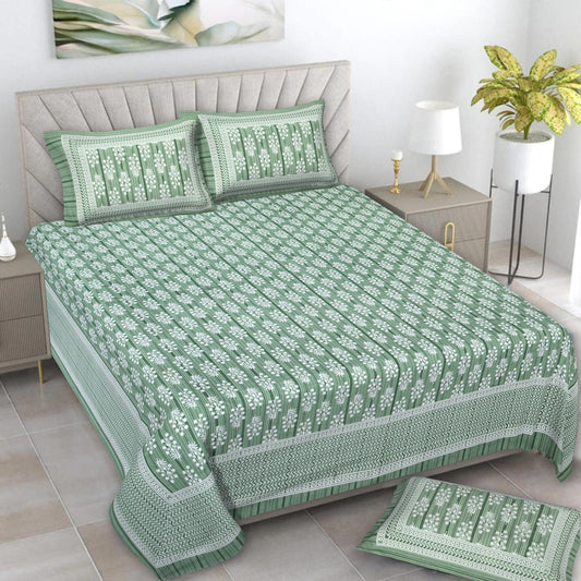 🛏️ Premium 93×108 Texture King Size Bedsheet Set – Soft & Stylish