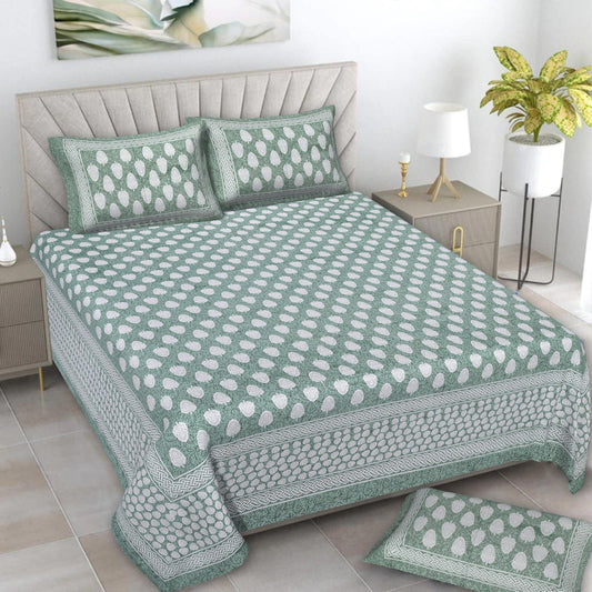 🛏️ Premium 93×108 Texture King Size Bedsheet Set – Soft & Stylish