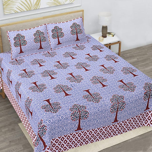 🛏️ Premium 93×108 Texture King Size Bedsheet Set – Soft & Stylish