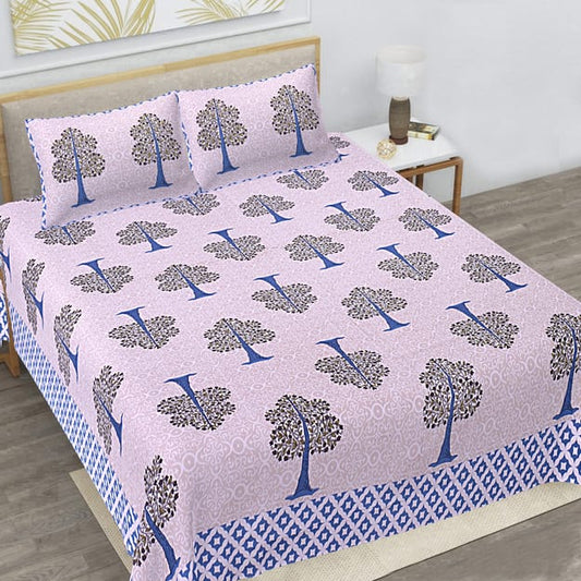 🛏️ Premium 93×108 Texture King Size Bedsheet Set – Soft & Stylish
