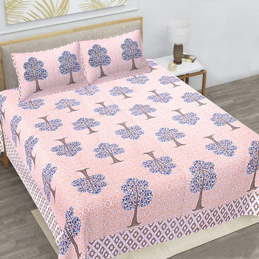 🛏️ Premium 93×108 Texture King Size Bedsheet Set – Soft & Stylish