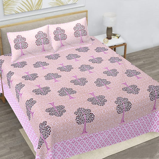 🛏️ Premium 93×108 Texture King Size Bedsheet Set – Soft & Stylish