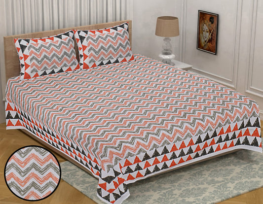 👑 ECCO 90x100 Queen Size Bedsheet Set – Soft Viscose Cotton Comfort