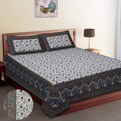 👑 ECCO 90x100 Queen Size Bedsheet Set – Soft Viscose Cotton Comfort