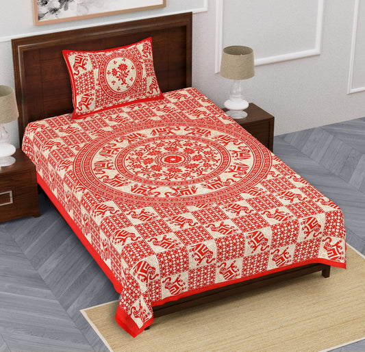 🛌 Euro 60x90 Bedsheet Set (1+1) – Soft Autoloom Cotton Viscose