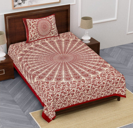 🛌 Euro 60x90 Bedsheet Set (1+1) – Soft Autoloom Cotton Viscose