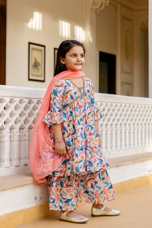 🌈 Bloom Bright Angrakha Set (3-Piece)