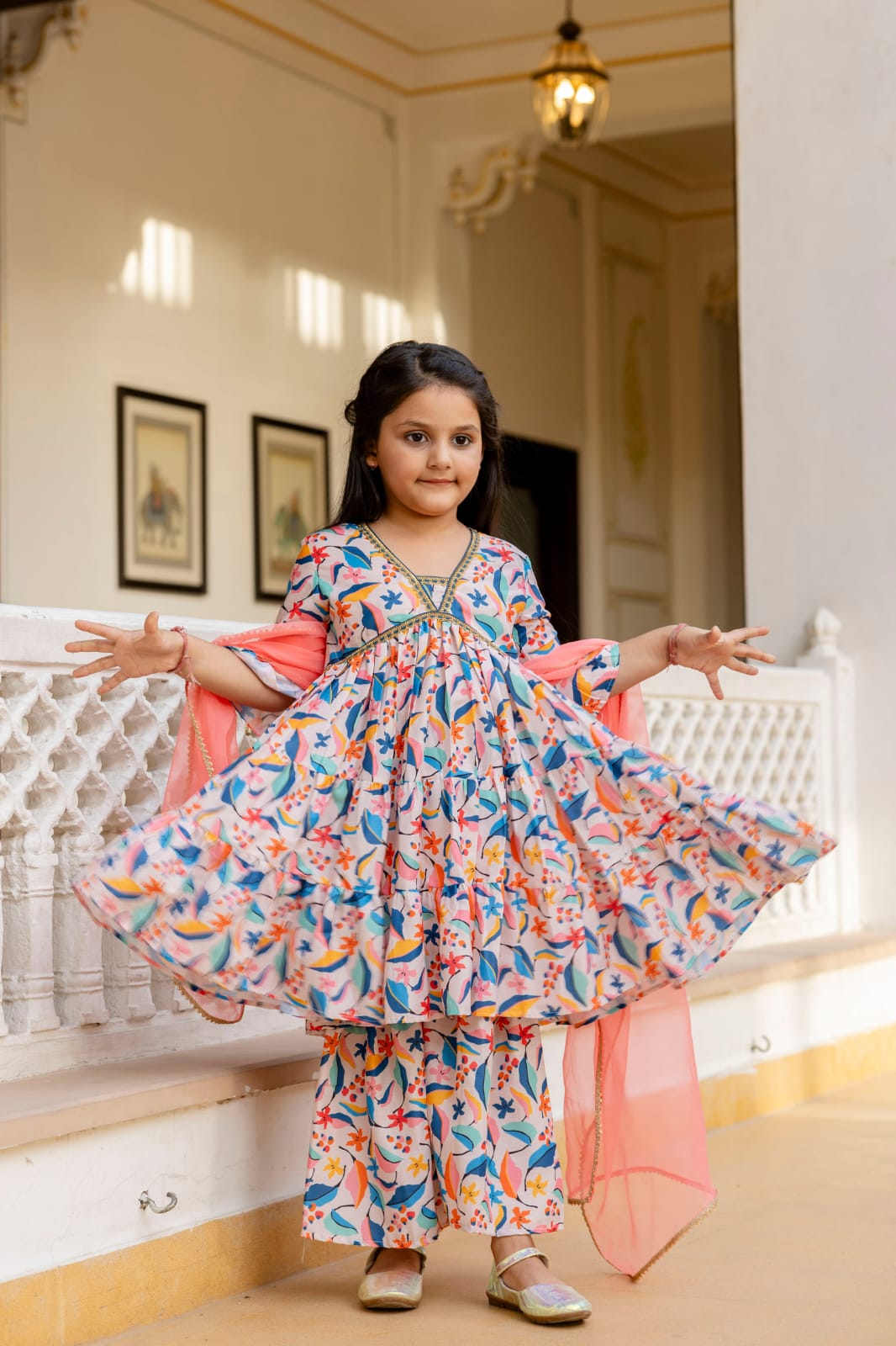 🌈 Bloom Bright Angrakha Set (3-Piece)