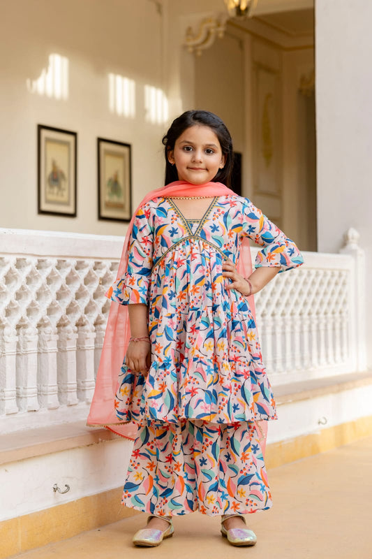🌈 Bloom Bright Angrakha Set (3-Piece)