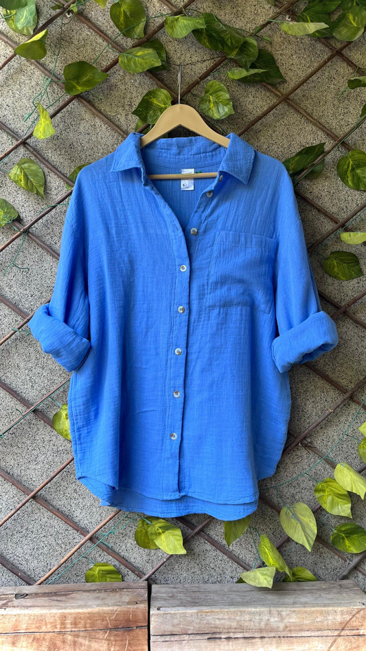 🌿 Baggy Mulmul Cotton Shirts – Breezy, Bold & Beautiful 💫